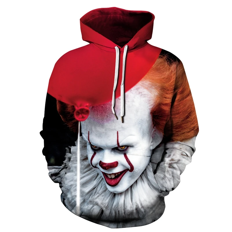

OneLineFox Clown 3d Print Hoodies Hip Hop Sweatshirts Men Women Autumn Streetwear Hoody Tracksuit Unisex Jacket Funny Pullover