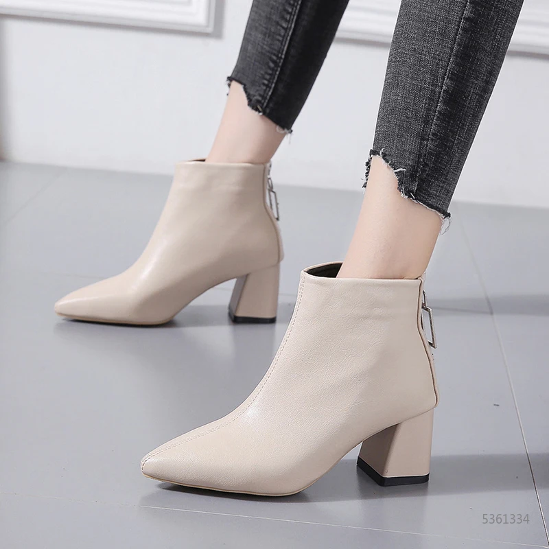 2019 г. зимние ботинки женские ботильоны высококачественные с острым носком Модные