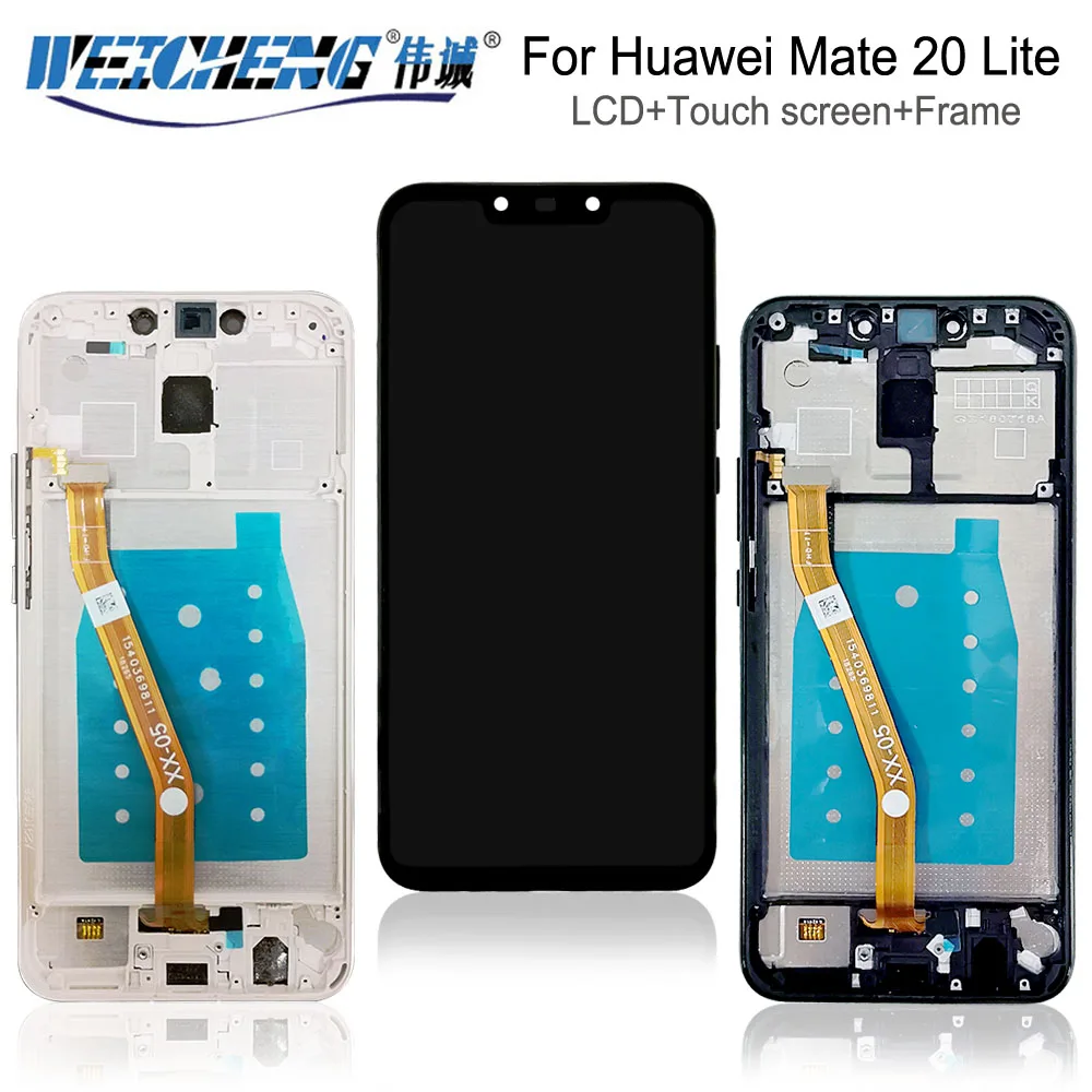 

6,3 "для huawei mate 20 Lite ЖК-дисплей сенсорный экран с рамкой для huawei mate 20 Lite ЖК SNE LX1 LX2 LX3 замена экрана