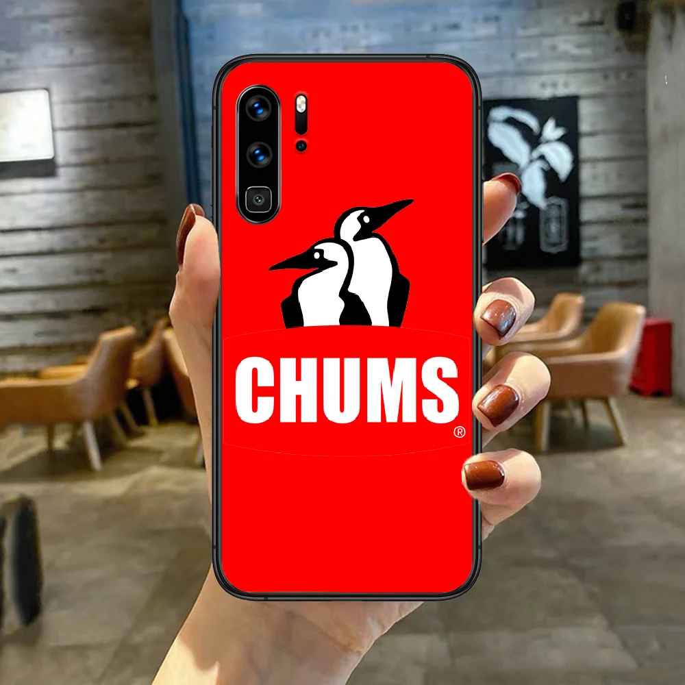 

Luxury Fashion Brand Chums Phone Case Cover For Huawei P Mate Smart 10 20 30 40 Lite Z 2019 Pro Black black Bumper Soft Shell