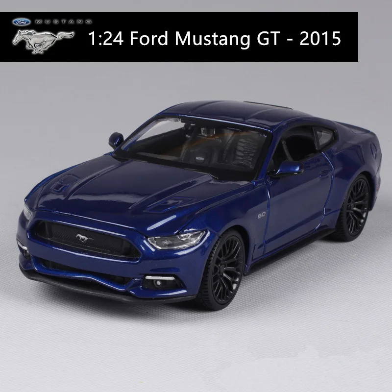 2015-GT Maisto 1:24 2010 Ford Mustang Roadster имитация сплава Модель автомобиля Моделирование Украшение автомобиля коллекция Подарочная игрушка - Цвет: 2015-GT