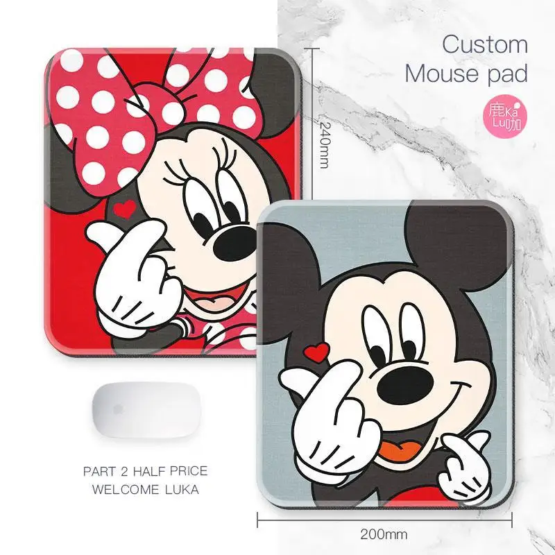 Коврик для игровой мыши с Микки Маусом 240x200 мм компьютерный коврик маленький