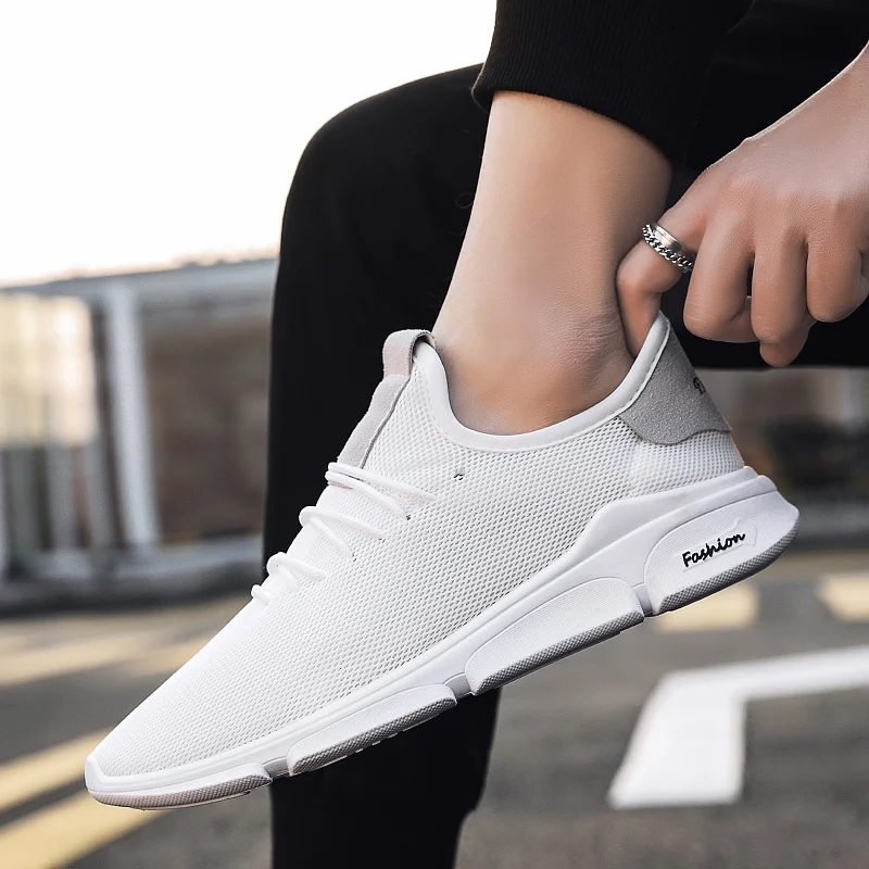 Мужская обувь для тенниса удобные дышащие кроссовки с ткацким плетением и