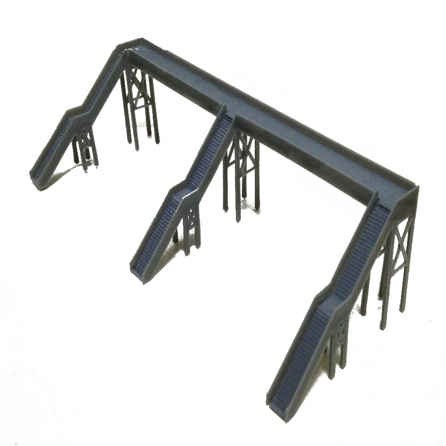 Модель железной дороги пример трех входов и выходов пешеходный мост применимый с