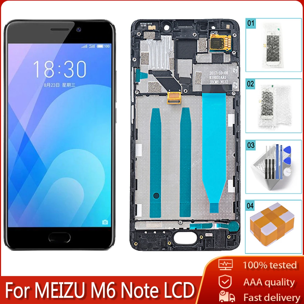 5 &quotОригинальный дисплей для Meizu M6 Note ЖК сенсорный экран запасные части MEILAN 6 M721H
