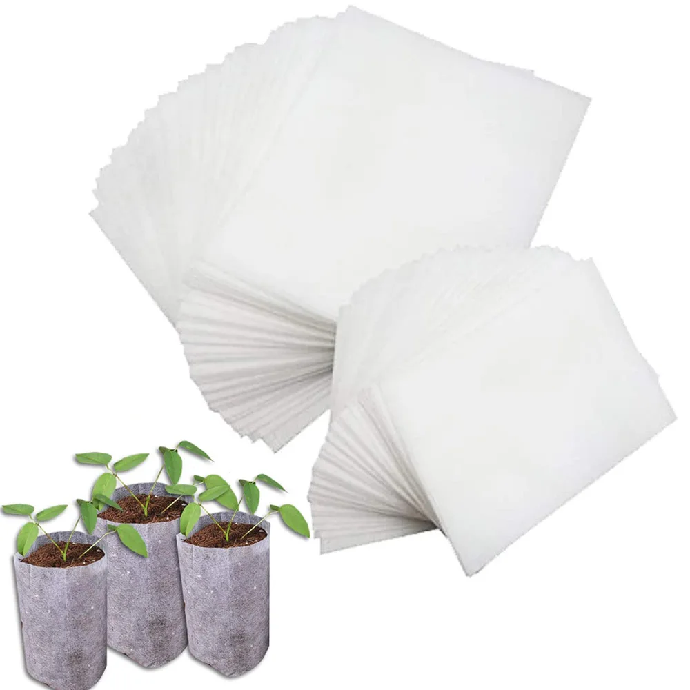 

50pcs/Lot Nursery Plant Growing Bags Biodegradable Nonwoven Fabric Eco-Friendly Seedling Pots for GardenGreenhouse Planting Tool