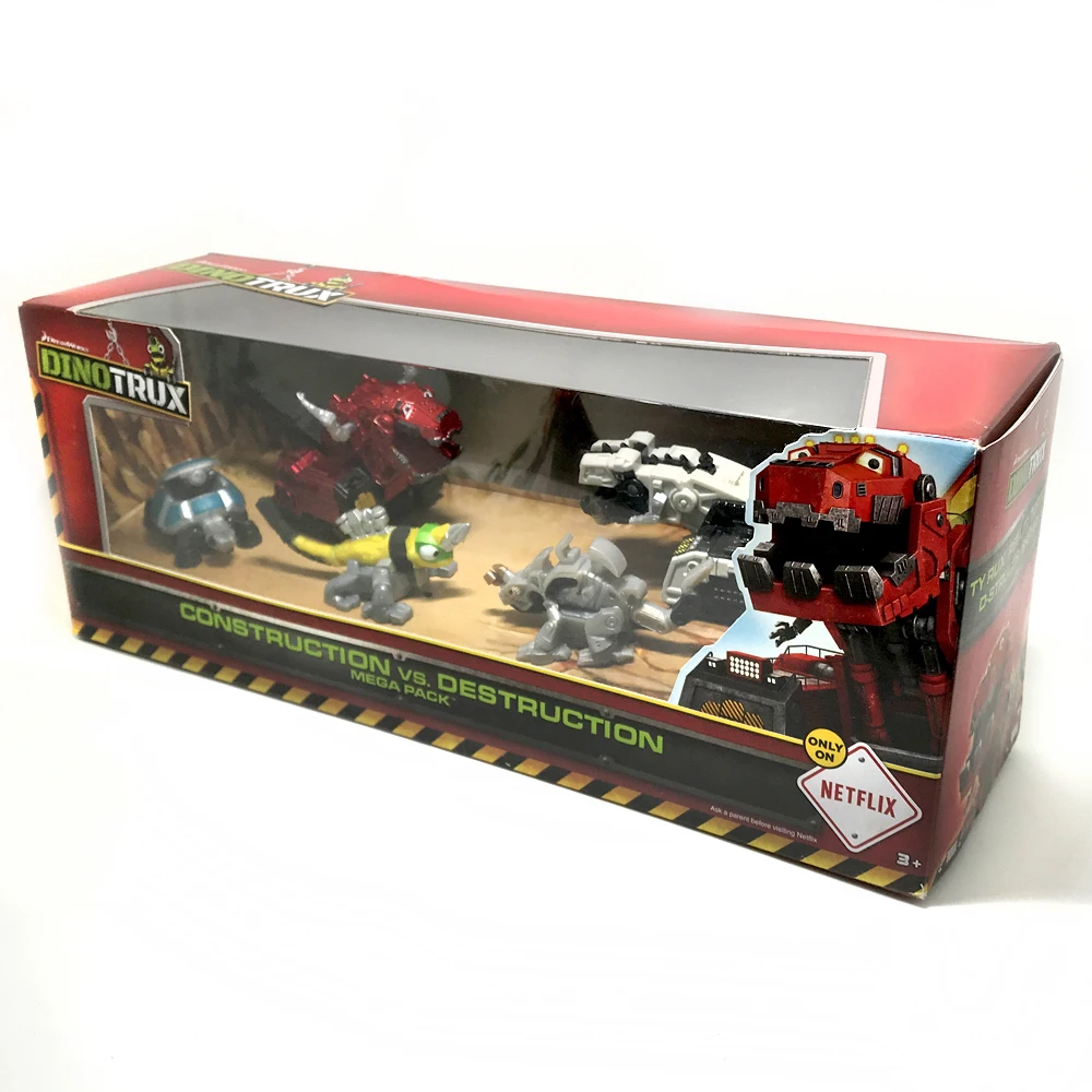 Для Dinotrux динозавр грузовик съемный игрушечный автомобиль Mini модели Новые