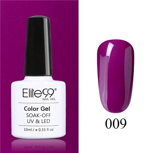 PP009 Elite99 винно-красный гель лак для ногтей 10 мл для дизайна ногтей маникюрный набор Гибридный гель Лаки нужно базовое верхнее покрытие для полигелевого лака - Цвет: PP009