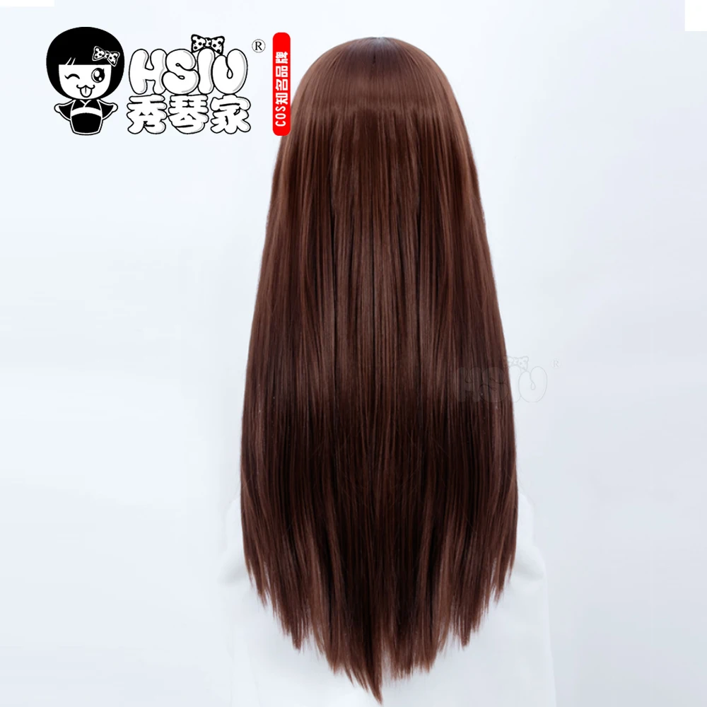 Парик для косплея HSIU из аниме KamisamaLove Kiss Momozono Nanami коричневый длинный прямой