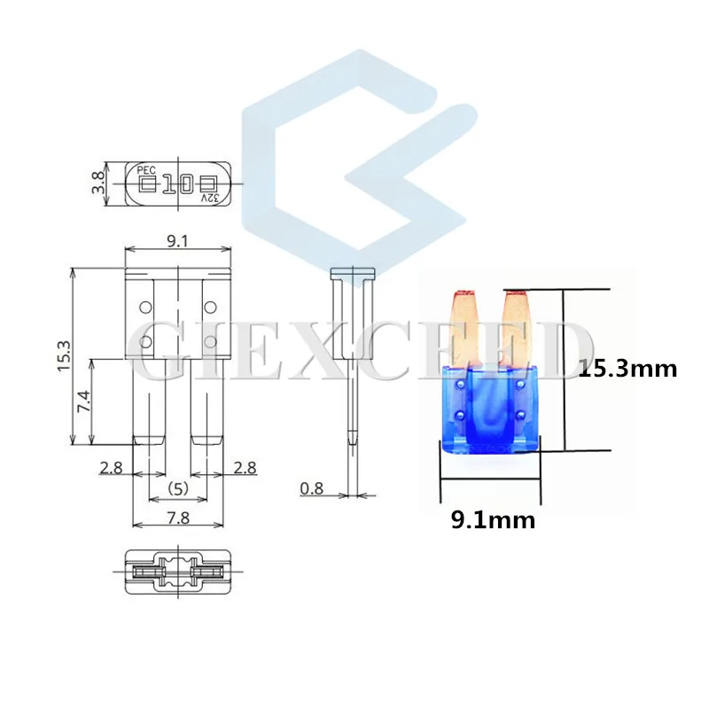Автомобильные предохранители Micro2 14 шт. 5 А 7 10 15 20 25 30 для Ford Mondeo Dodge JEEP