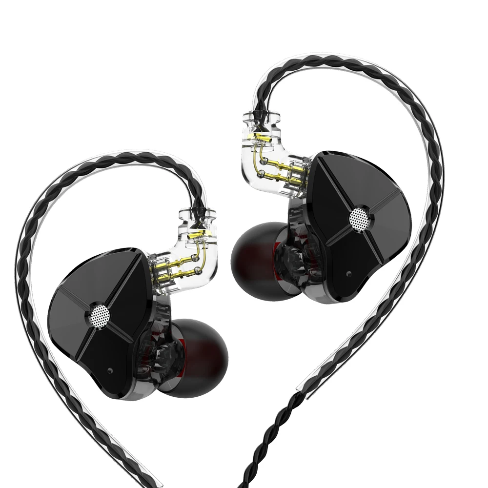 Гибридные Hi Fi наушники вкладыши TRN ST1 1BA + 1DD IEM с магниевым акриловым корпусом