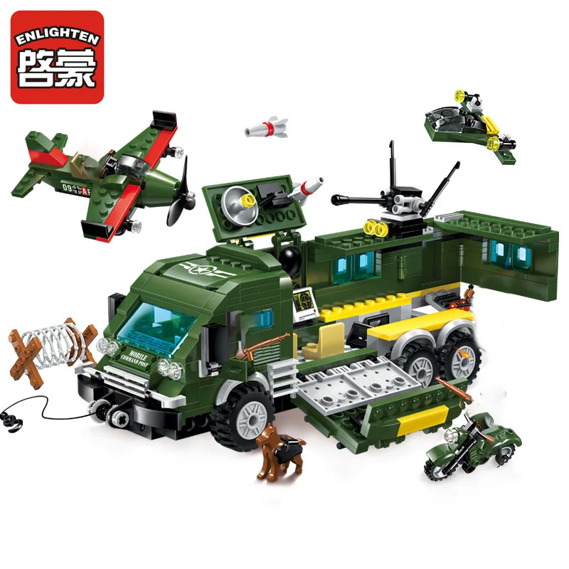 Ww2 военные танки транспортного средства совместимого с комплекты Строительные
