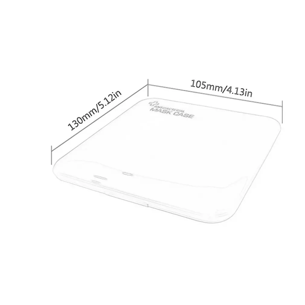 

Portable Storage Box Face Masks Container Dustproof Storage Organizer Easy Carry Case DIY Mask Storage Box