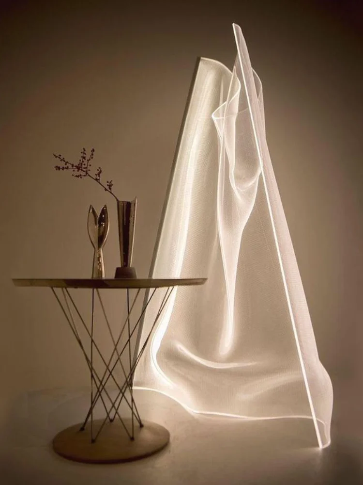 

Дизайнерская креативная Напольная Лампа в стиле пост-модерн, акриловая настольная лампа неправильной художественной индивидуальности для...