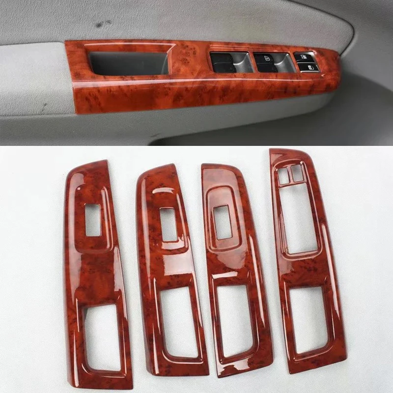 

Left/Right Hand Drive For Subaru Forester 2008-2012 4PCS ABS Car Interior Door Window Lift Glass Switch Buttons Cover Trims