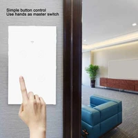 smart wifi switch touch home wall 4 way voice control household us plug 100 240v ac touch wifi switch