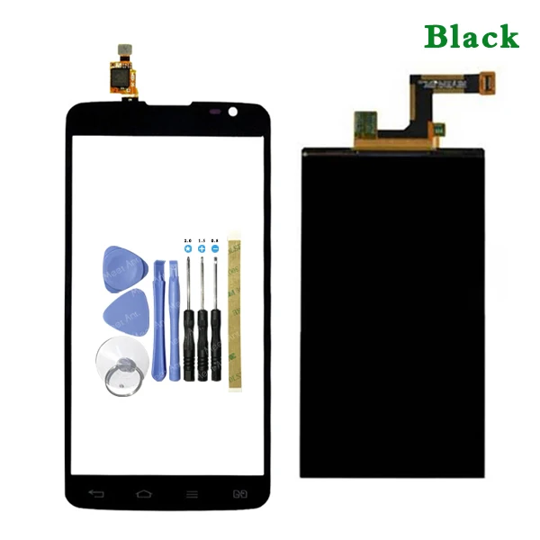 Высокое качество 5,5 ''для LG G Pro Lite D685 D686 двойная карта ЖК-дисплей с сенсорным экраном дигитайзер сенсор замена или ремонт - Цвет: LCD and Touch Black