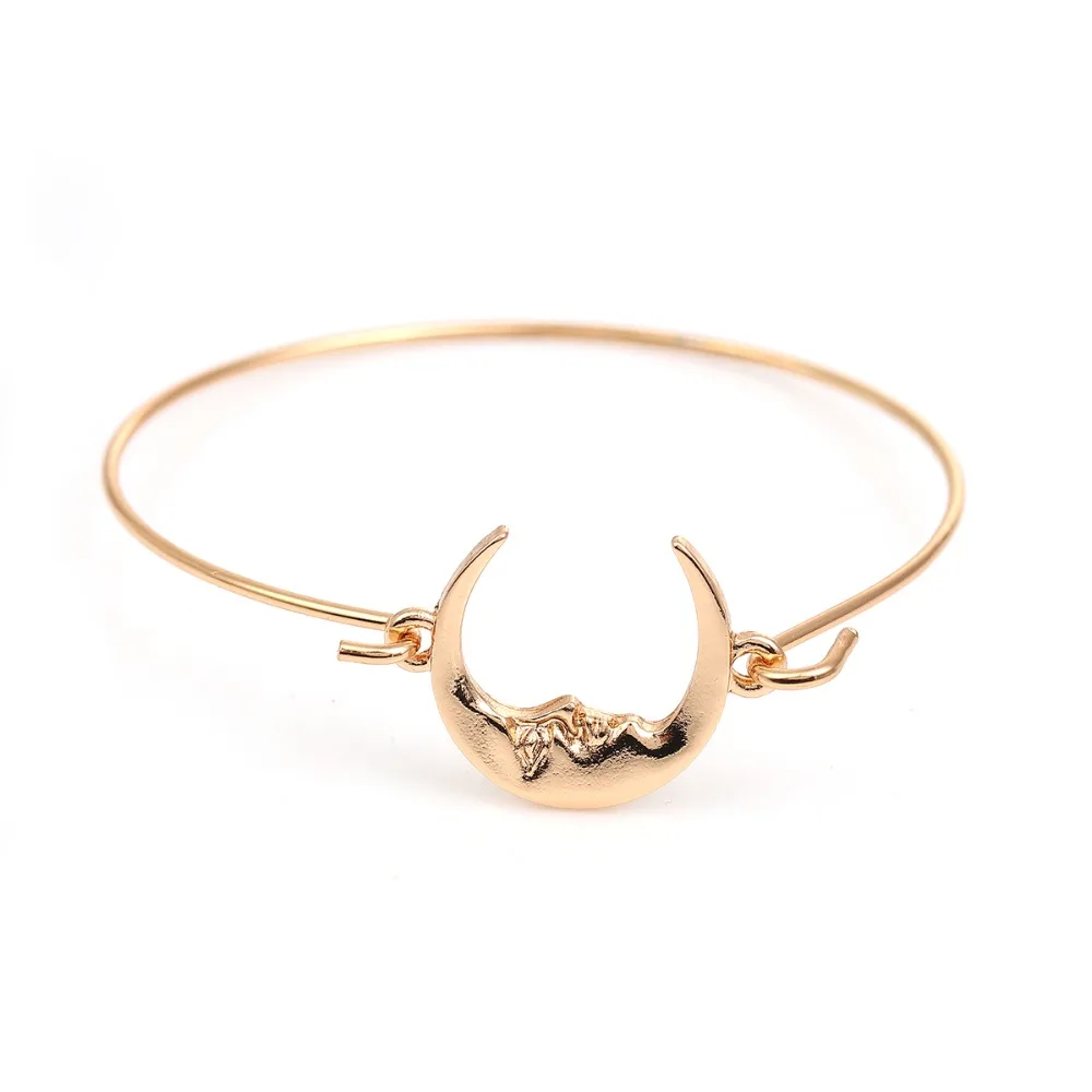 Doree Box золотой цвет медь полуоткрытый браслет с узором в виде листьев звезды