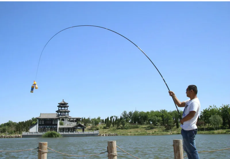 28 Tone Carbon Fishing Pole 3.6M-7.2M Taiwan Fishing Rod Carbon Fiber Telescopic Fishing Rod Ultra Light Carp Fishing Olta Pesca enlarge