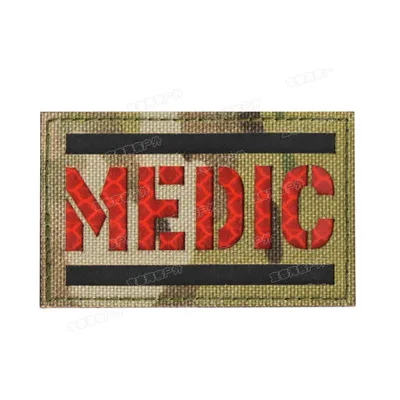 30 ИК Красный Крест фельдшер emt EMS армейский боевой медик патчи первой помощи Светоотражающие тактические медицинские аппликация со знаком значок - Цвет: 30