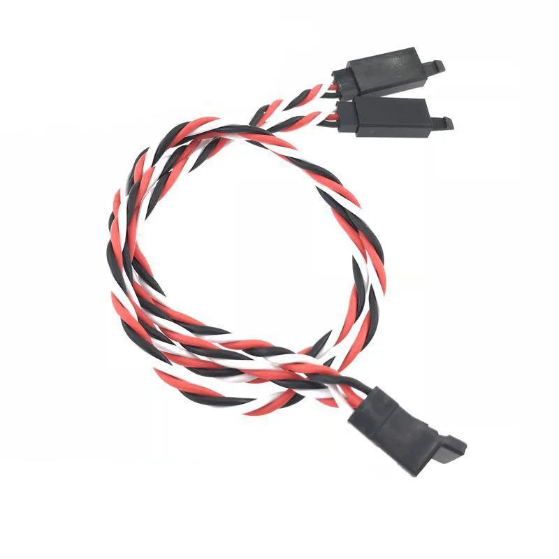 

15 30 45 100cm Servo Extension Wire Female to Male Twisted Cable Lead For RC JR Futaba Connector With Anti loose Hook 2
