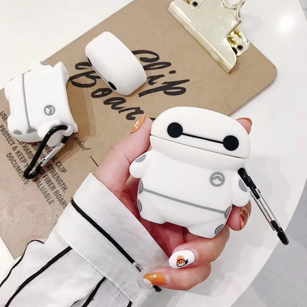 Милое мультяшное покрытие для наушников для Apple AirPods 2 1 Микки Bluetooth беспроводные наушники сумки коробка без лица для AirPods чехол