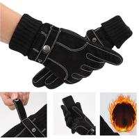 men women winter gloves touch screen outdoor skiing gloves cycling gloves no wind waterproof full finger leather thick snow 40