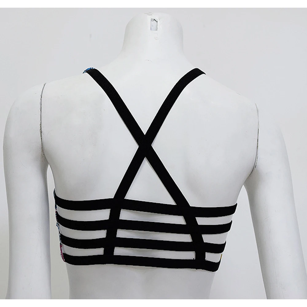 Женский комплект для йоги с принтом в виде листьев женский спортивный костюм