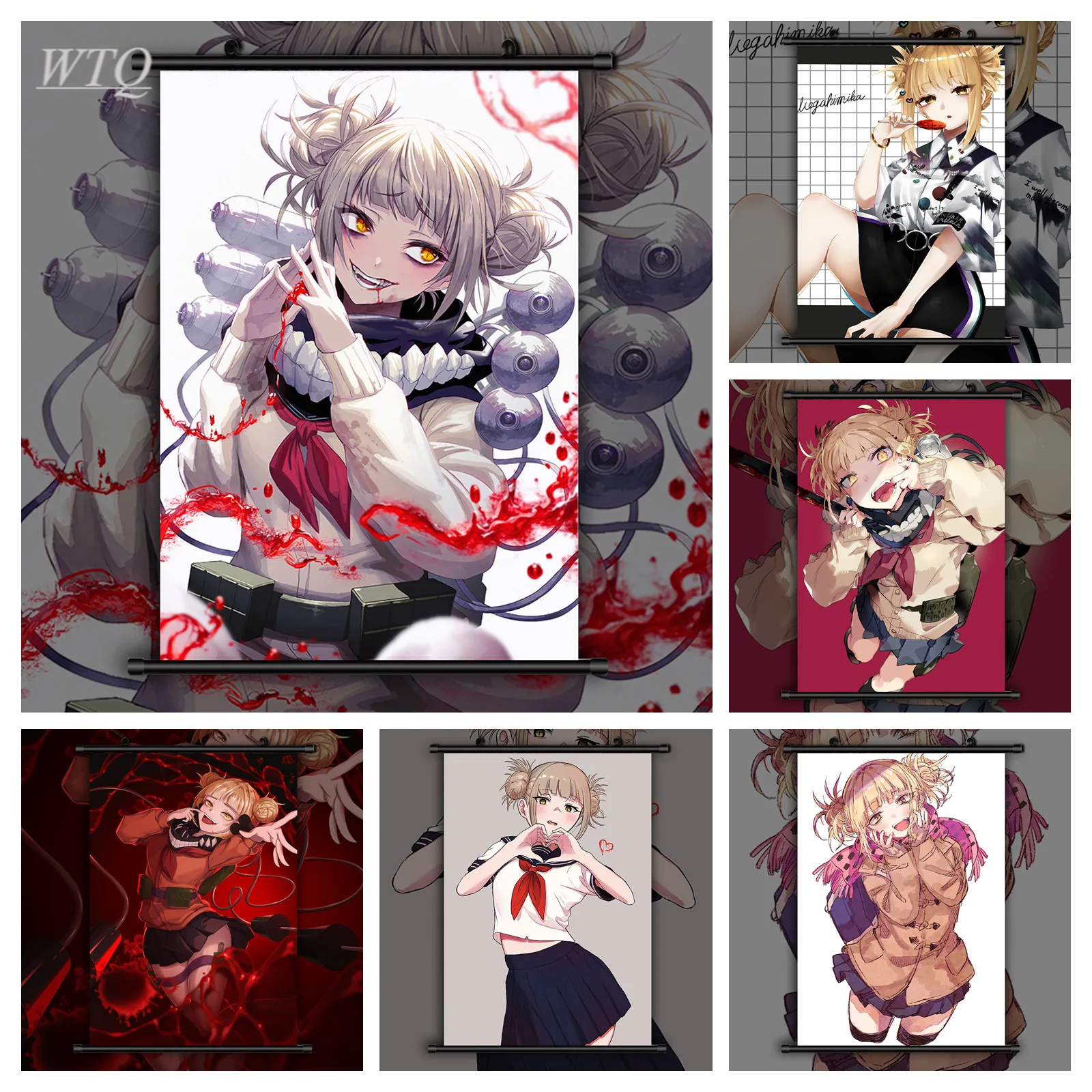 

Настенный постер Boku No Hero Академия Тога химико, аниме плакаты, холст, живопись, Настенная картина, Настенный декор, плакат, домашний декор