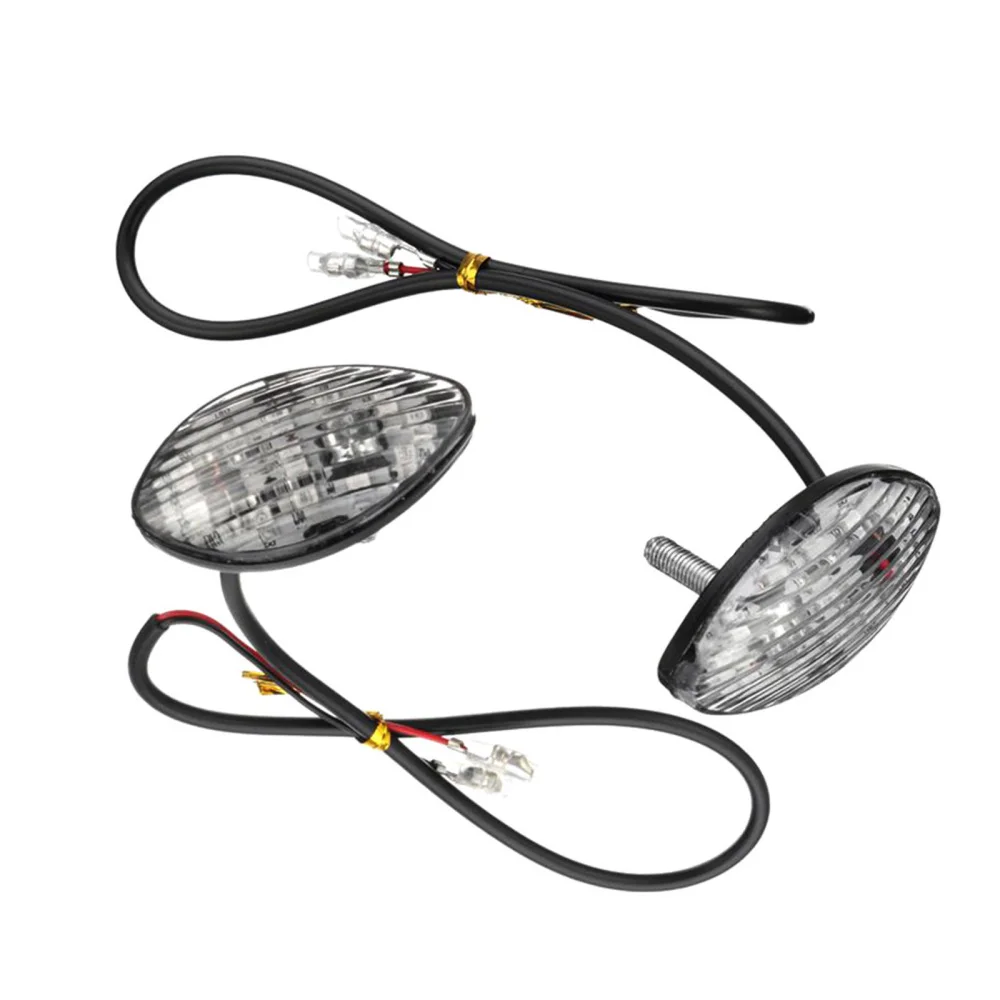 

Светодиодный указатель поворота для мотоцикла, серый свет, 12 светодиодов для Honda, 2 шт., босветильник свет, семафора