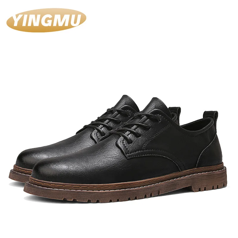 

New lace up low top men's shoes retro summer autumn young men's shoes trend daily casual shoes mens dress shoes shoes men