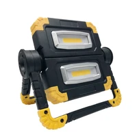 professional cob 360 degree rotation portable construction spotlight outdoor emergency floodlight folding handheld work light