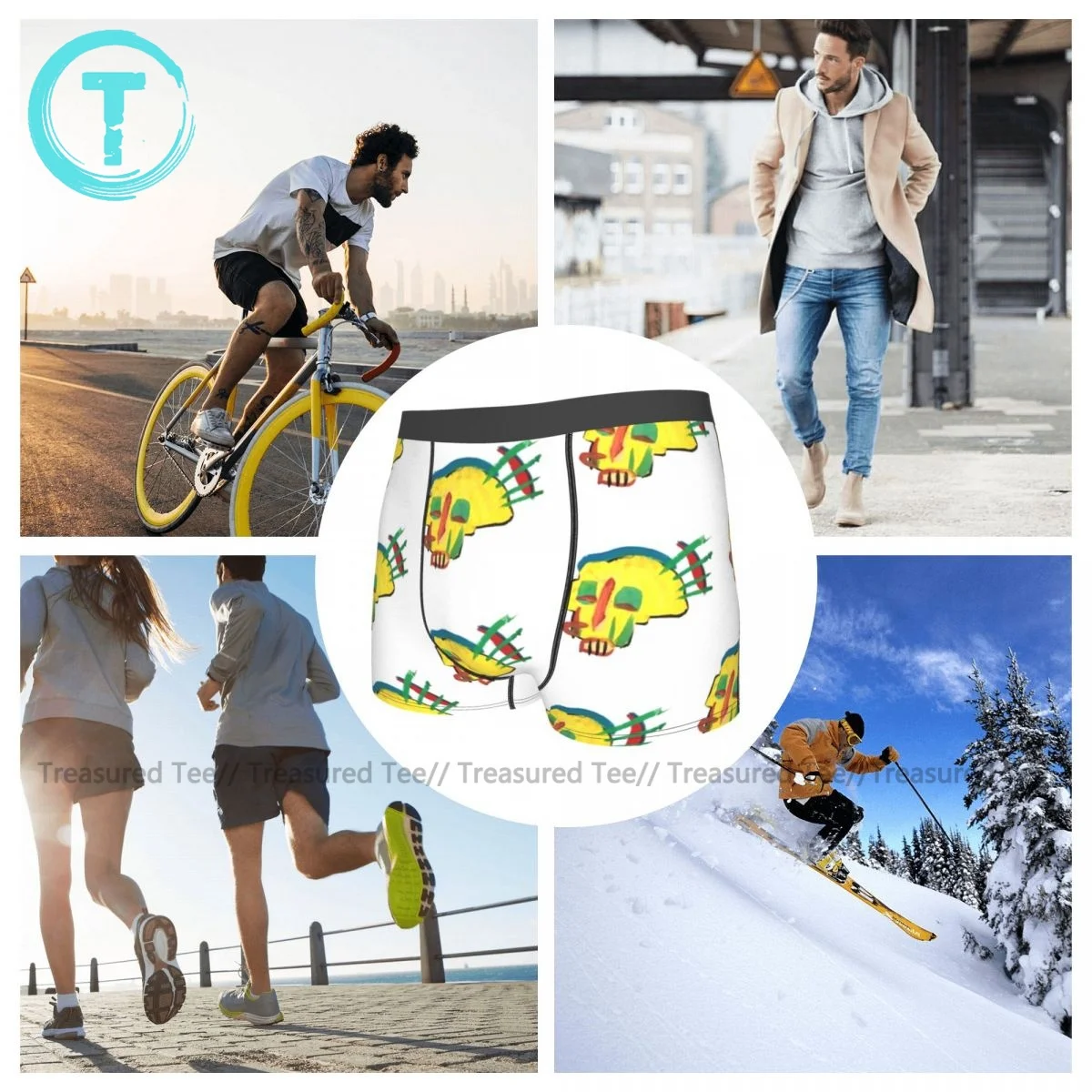 

Basquiat Underwear Print Polyester Pouch Trunk Trenky Youth Cute Boxer Brief