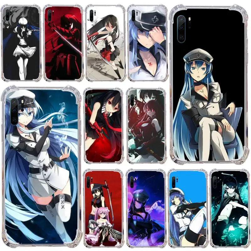 

Akame Ga Kill Anime Girl Phone Case Transparent for Samsung s9 s10 s20 Huawei honor P20 P30 P40 xiaomi note mi 8 9 pro lite plus