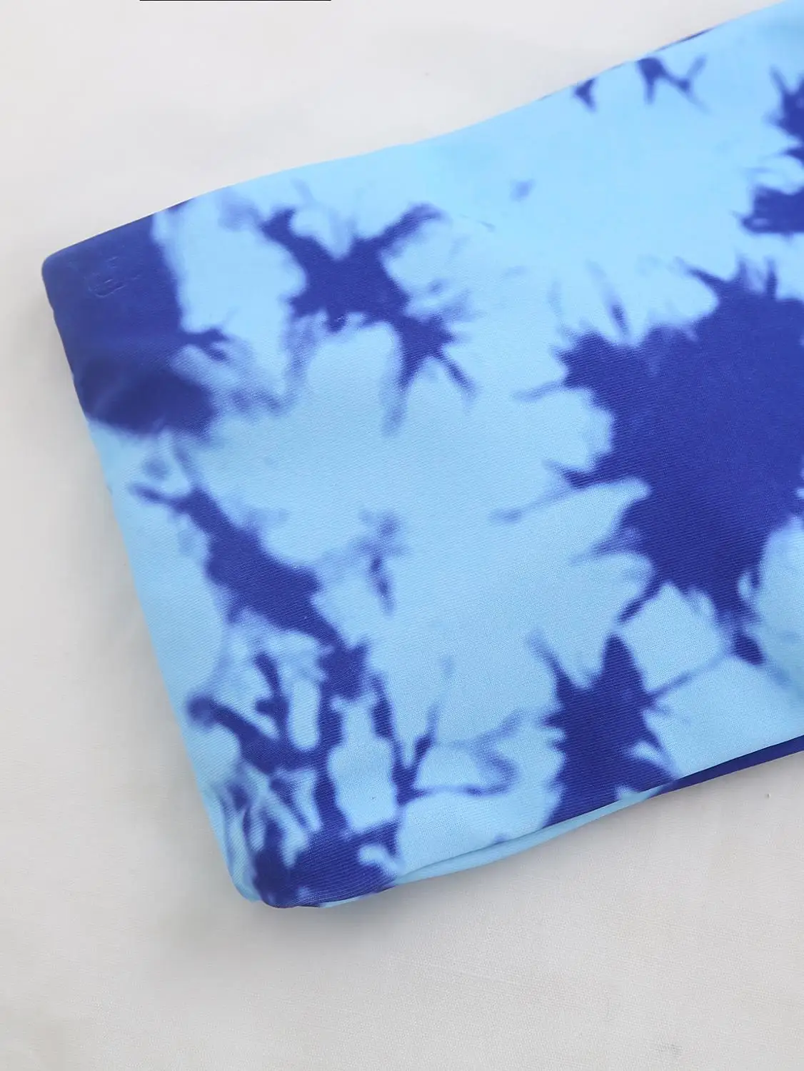 Дизайнерский бикини с голубым галстуком-бабочкой бандо купальник-труба