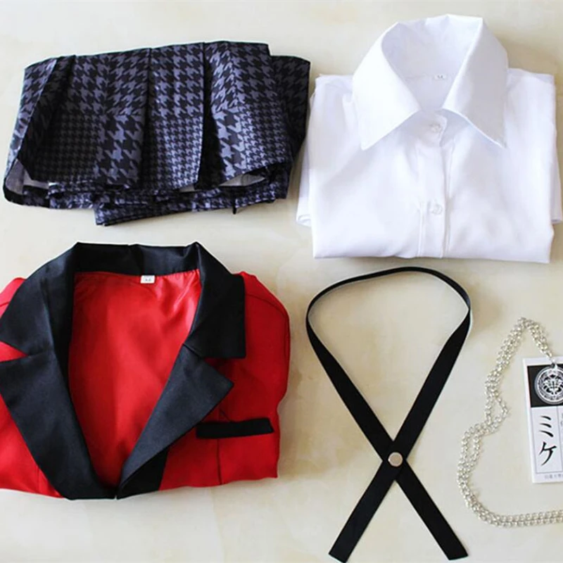 

Anime Kakegurui Jabami Yumeko Women Cosplay Costume School Girl Uniform
