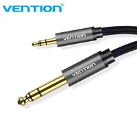 vention male to male 3 5 mm to 6 35 mm adapter aux cable for mixer amplifier gold plated 3 5 jack to 6 5 jack 3m 5m 10m aux cabo