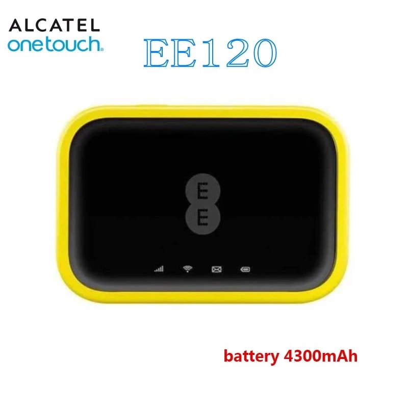 New Unlocked Alcatel EE120 Cat12 600Mbps Portable 4300mAh Battery 4G LTE Mobile WiFi Hotspot Modem