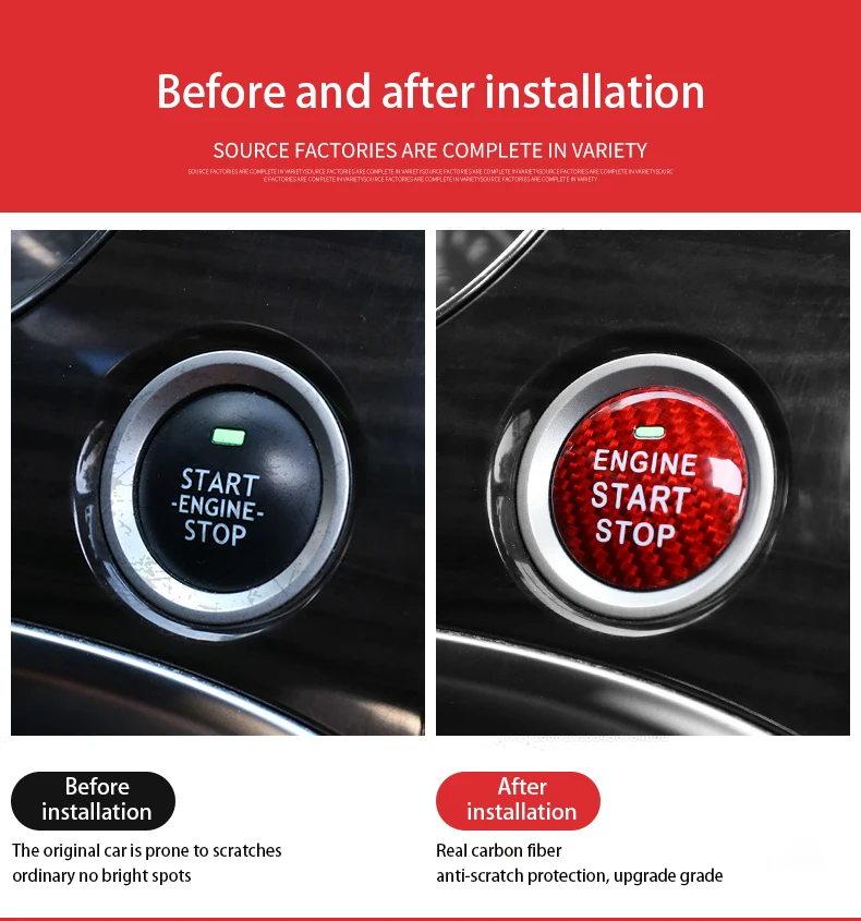 ManH FenT наклейка из углеродного волокна для кнопки запуска и остановки двигателя автомобиля Chevrolet Malibu XL TRAX