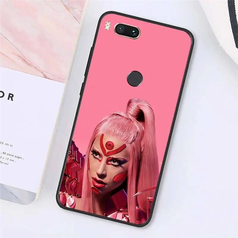 

Lady Gaga famous singer Phone Case For Xiaomi Redmi note 7 8 9 t k30 max3 9 s 10 pro lite Luxury brand shell funda coque