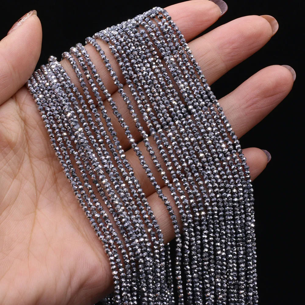 Fine Natural Stone Quartzs Beads Loose Shiny Spinel Space Bead for Jewelry Making Diy Necklace Bracelet Accessories 15inch