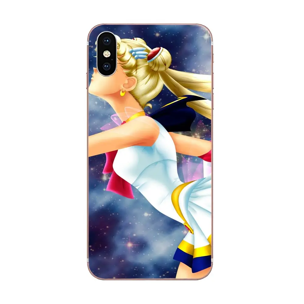 Hot Anime Sailor Moon Girl Lune Chat For Samsung Galaxy Note 5 8 9 S3 S4 S5 S6 S7 S8 S9 S10 5G mini Edge Plus Lite Phone Cases | Мобильные