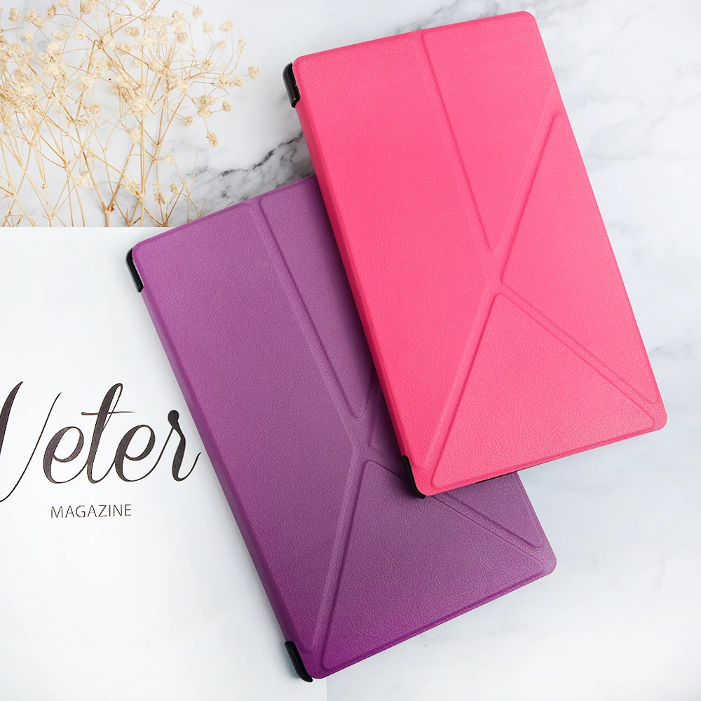 New Smart Cover Protective PU Leather Case for Sony Xperia Z3 8" Tablet Compact+ Screen Protector Film+ Stylus Pen