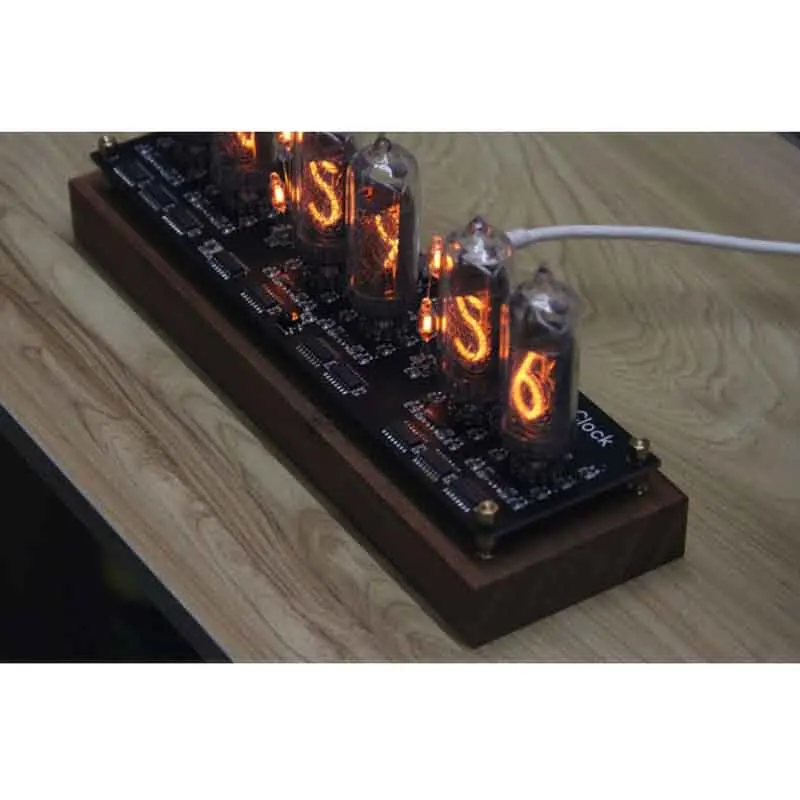 Tube Clock Colorful LED Backlight IN14 Nixie USB Electronic DIY Digital Gift Boyfriend | Дом и сад