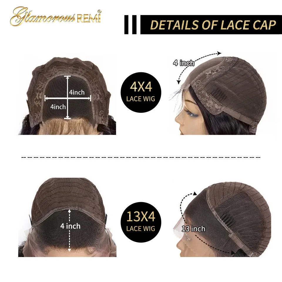 

Colored Body Wave Lace Front Wig Brazilian #4 Brown Lace Front Human Hair Wigs With Baby Hair 4x4 Lace Wigs For Women Density180