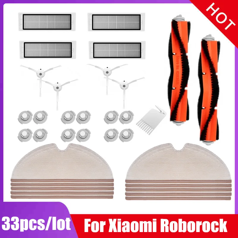 Основная щетка HEPA фильтр тряпочка для швабры xiaomi vacuum 2 roborock s50 s51 s55 S5 S6 аксессуары