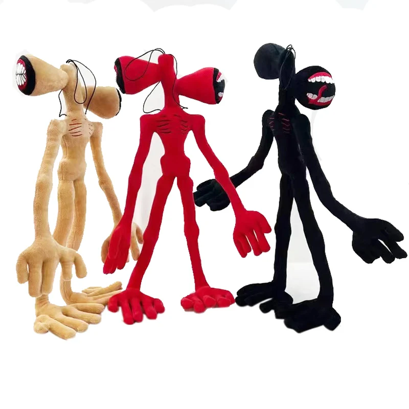 

3Pcs/set Bendable Standing Siren Head Plush Dolls Siren Head Stuffed Toy Desktop Ornaments Office Decoration Plushie Dolls Gift