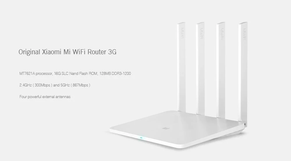 Xiao mi Wi-Fi роутер 3g 1167 Мбит/с 2,4 ГГц 5 ГГц двухдиапазонный 128 МБ rom Wi-Fi 802.11ac четыре мощных антенны с высоким коэффициентом усиления