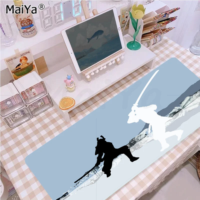 

Maiya Samurai Boy Pad Gaming Player desk laptop Rubber Mouse Mat Size for Keyboards Mat Mousepad for boyfriend Gift