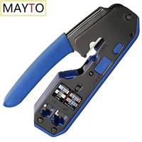 ez rj45 pass crimper tool hand network tool kit crimping tool for cat6 cat5 cat5e connector 8p 6p lan cable wires pliers